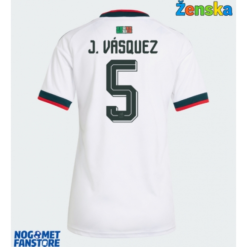 Meksiko Johan Vasquez #5 Gostujuci Dres za Ženska SP 2026 Kratak Rukav